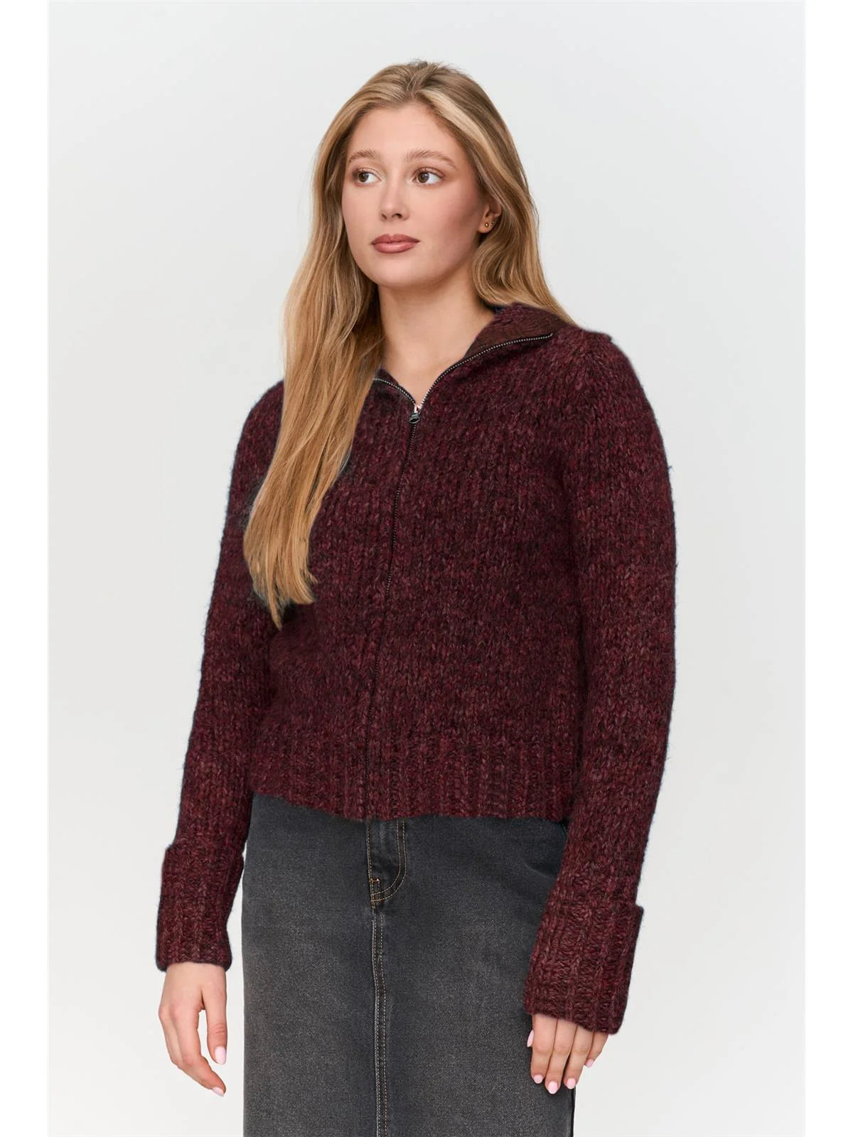 24COLOURS 41462B Bordeaux Cardigan