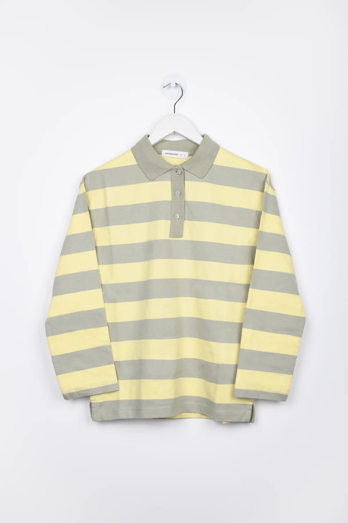 24COLOURS Yellow Striped Sweatshirt