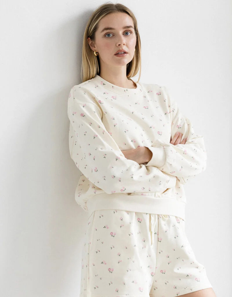 Brunette the the Label Floral Little Sister Short