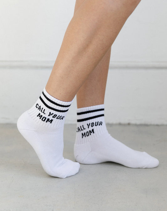Brunette the Label "Call Your Mom" Sock