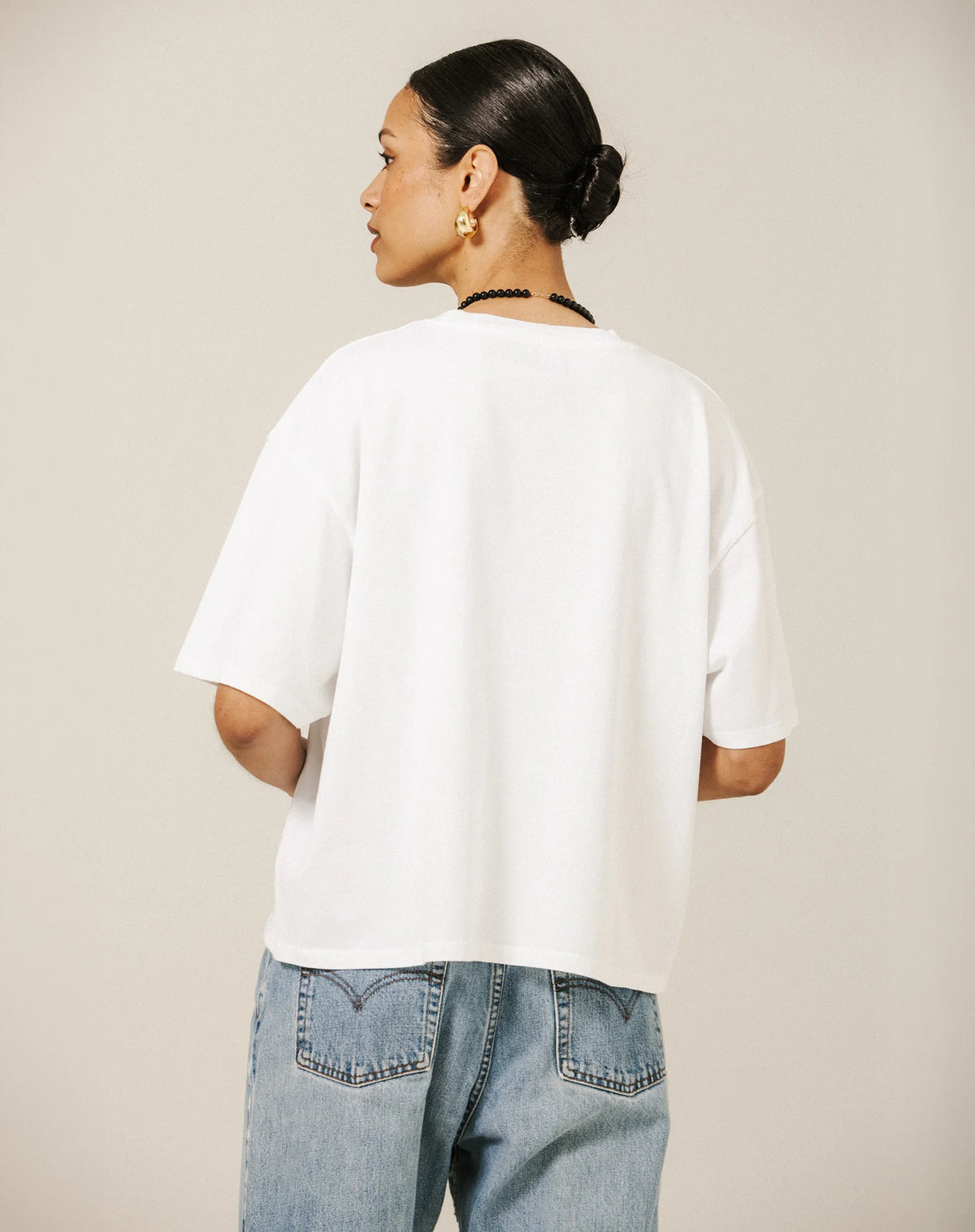 Brunette the Label Boxy Tee | White