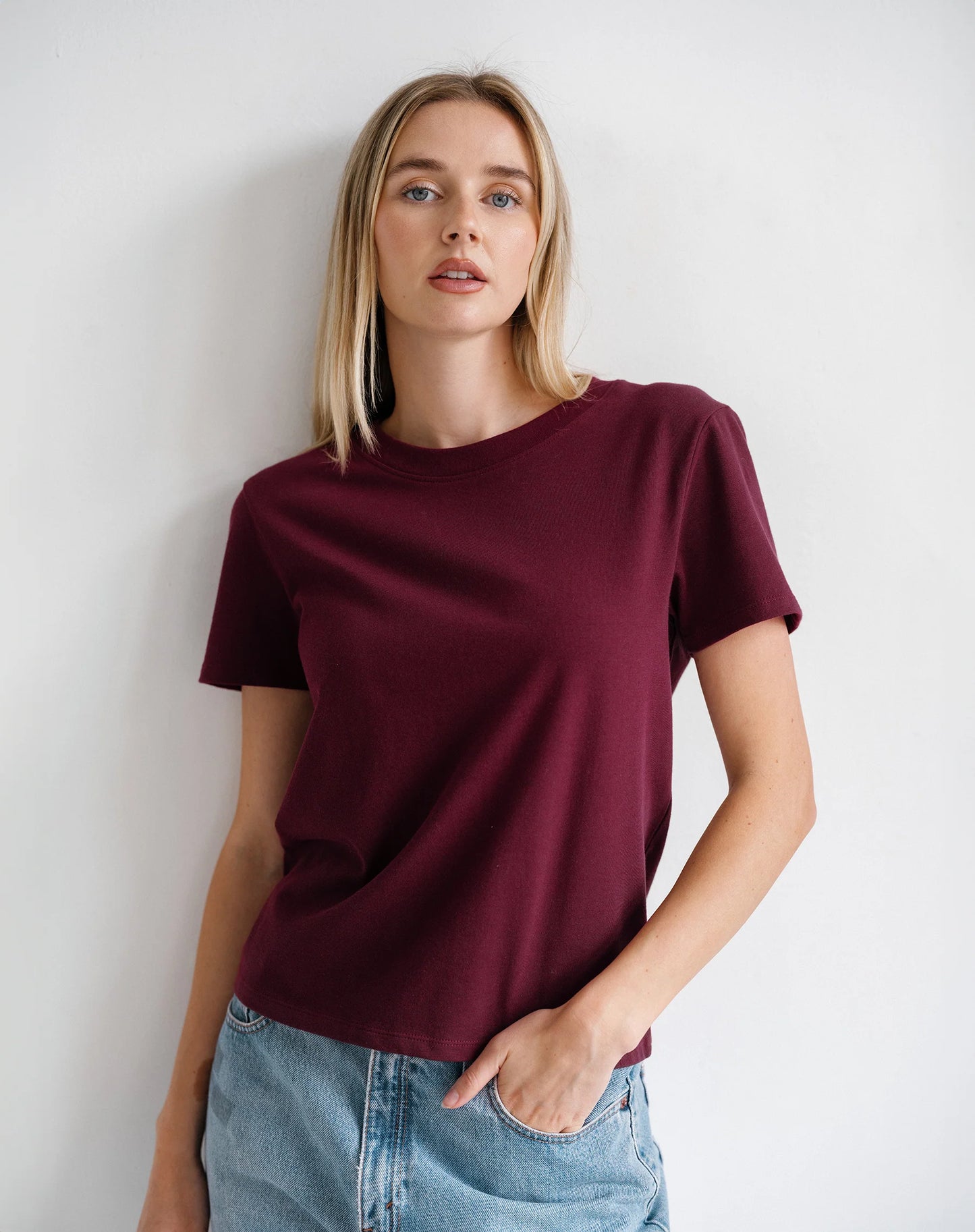 Brunette the Label Paris Tee | Plum