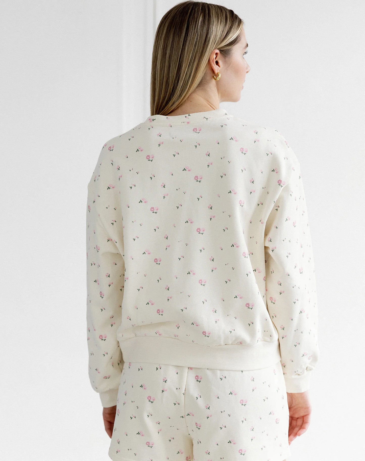 Brunette the Label Floral Core Crew