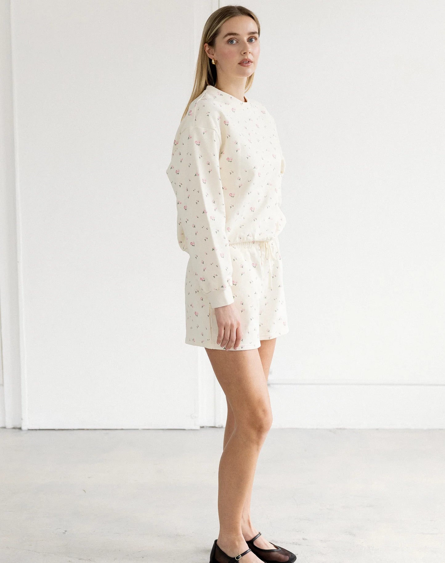 Brunette the the Label Floral Little Sister Short