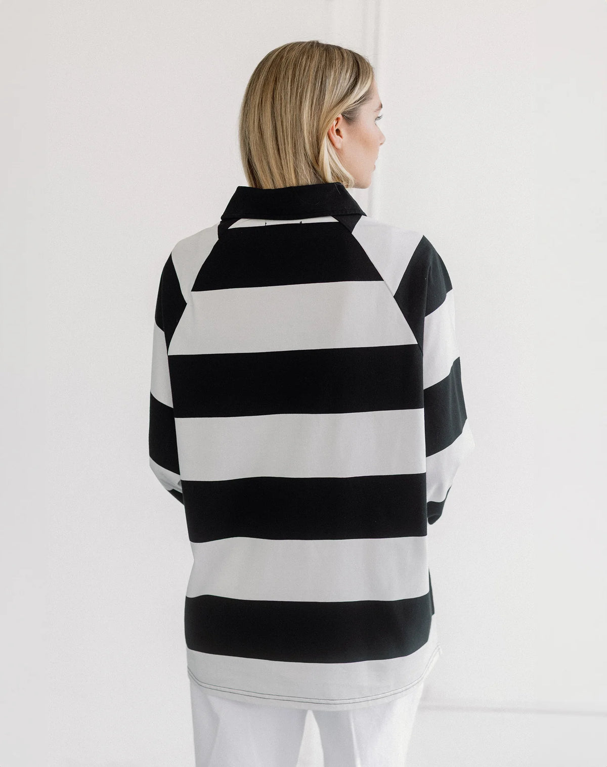 Brunette the Label Classic Rugby Polo | Washed Black