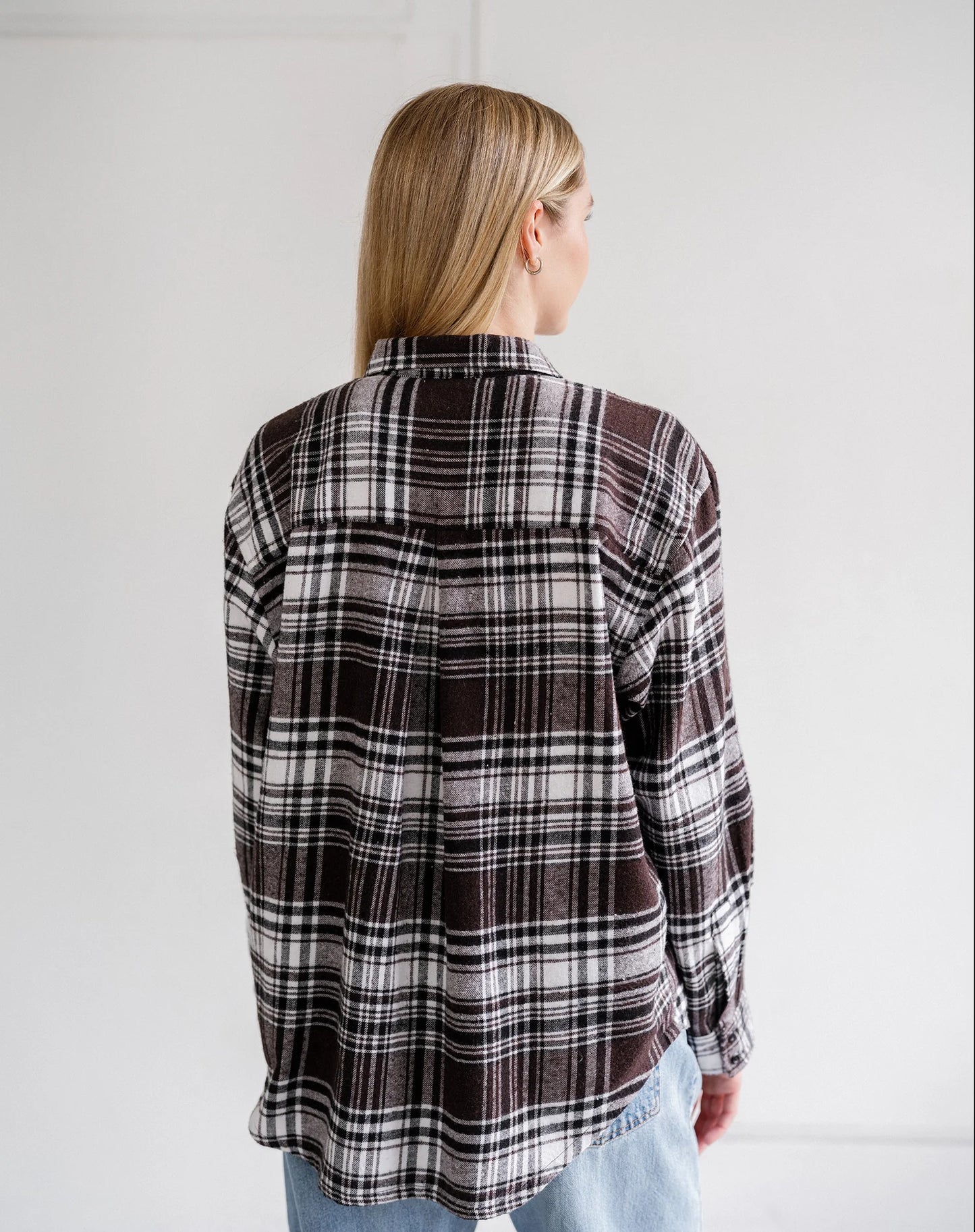 Brunette the Label Plaid Button Up Shirt