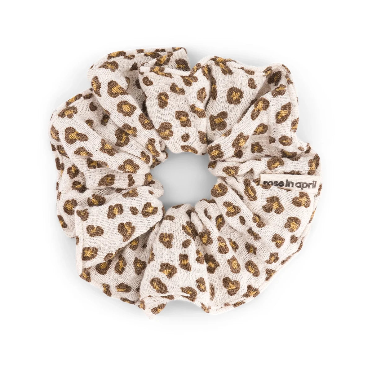 Rose in April Scrunchie Mini Leopard Greige
