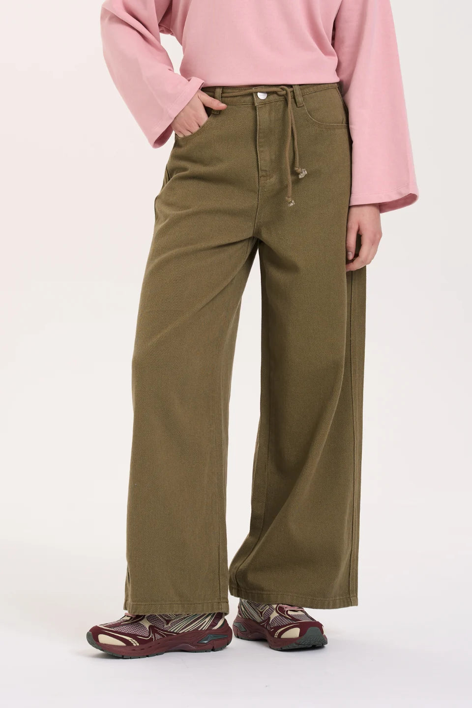 24COLOURS 80439A Green Pants