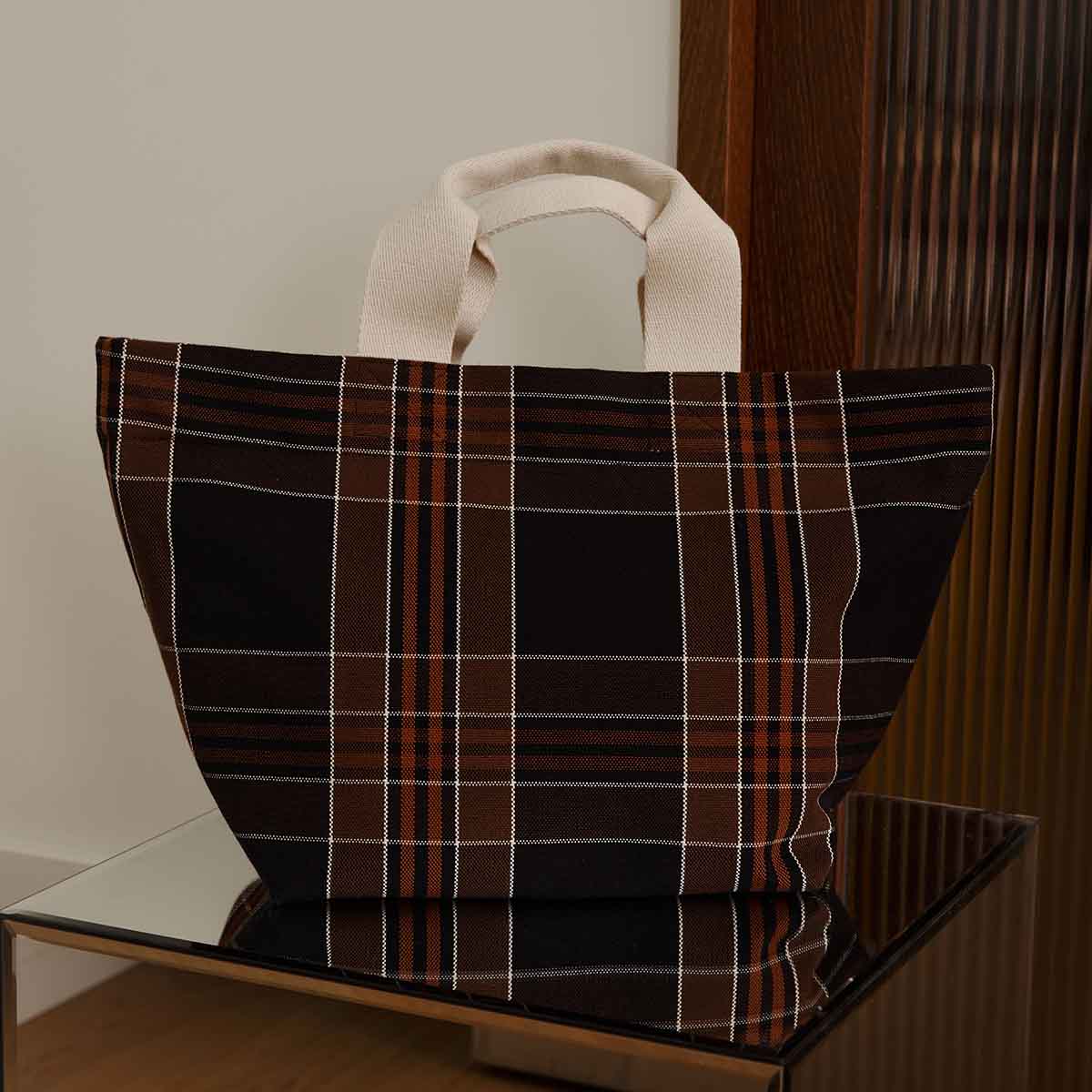 Rose in April Bag Tina Black Tartan