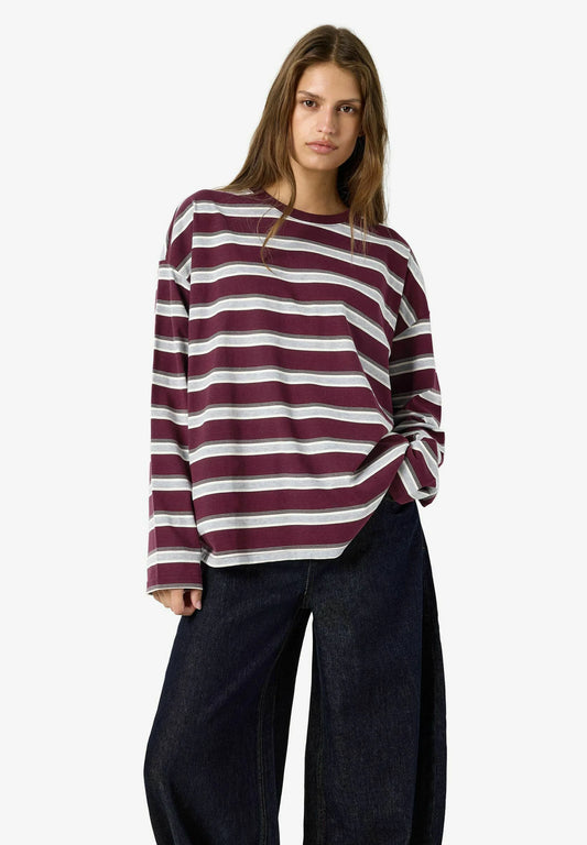 Noisy May Fig Stripe Ember Long Sleeve