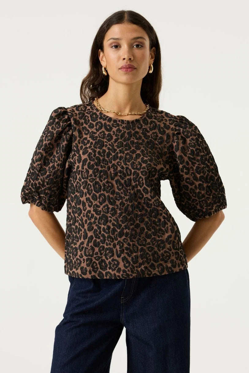 Garcia Fiona Leopard Blouse