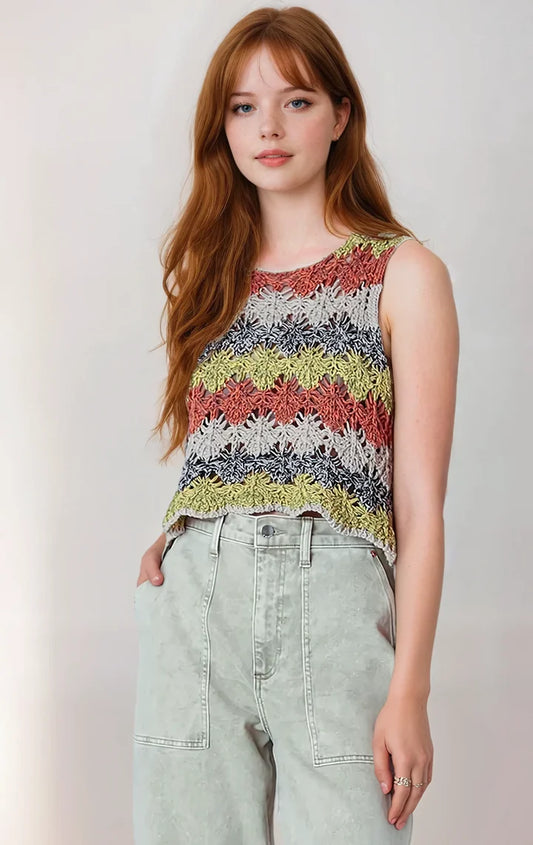 Dex Open Stitch Knit Top