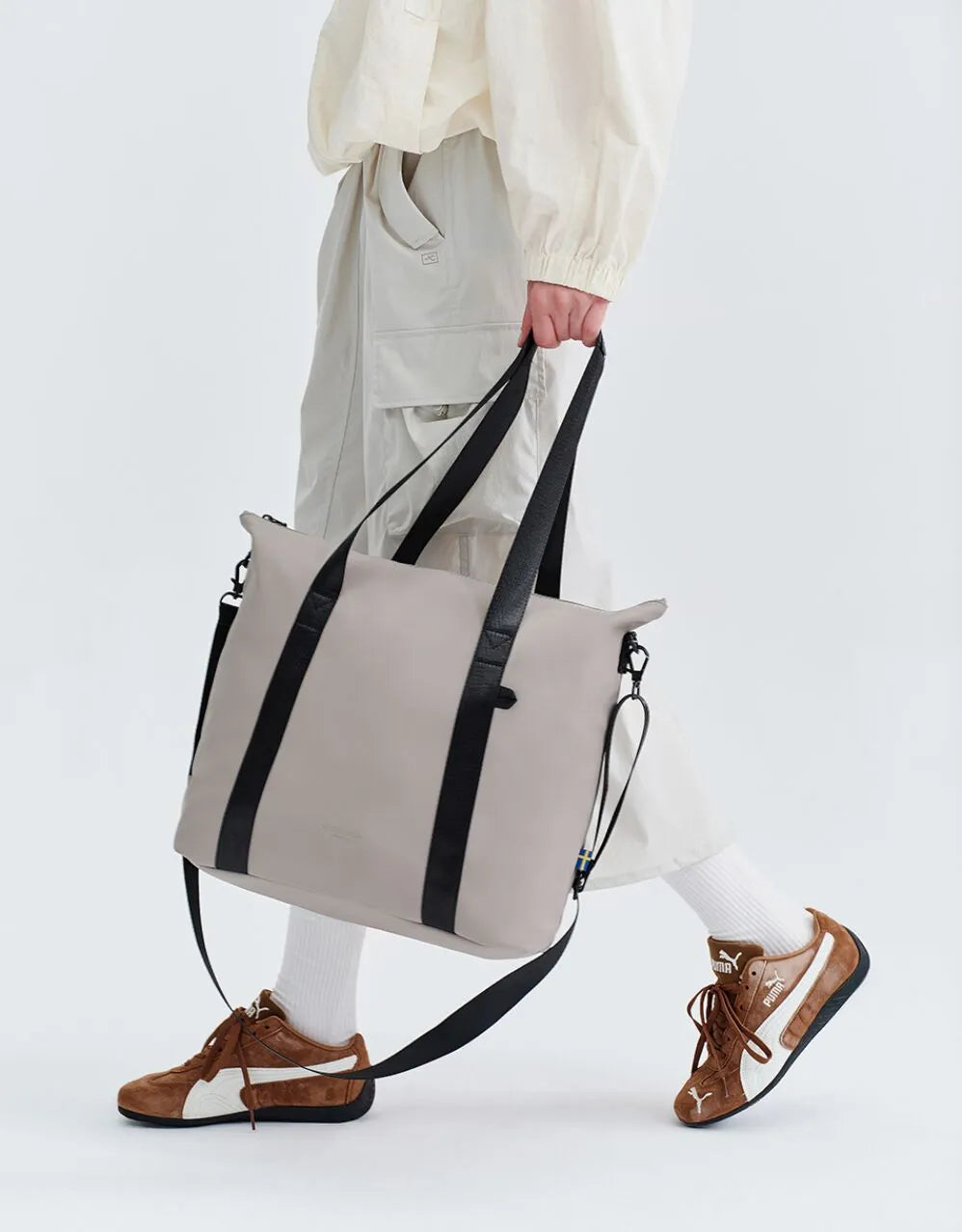 Gaston Luga Taupe Däsh Shopper