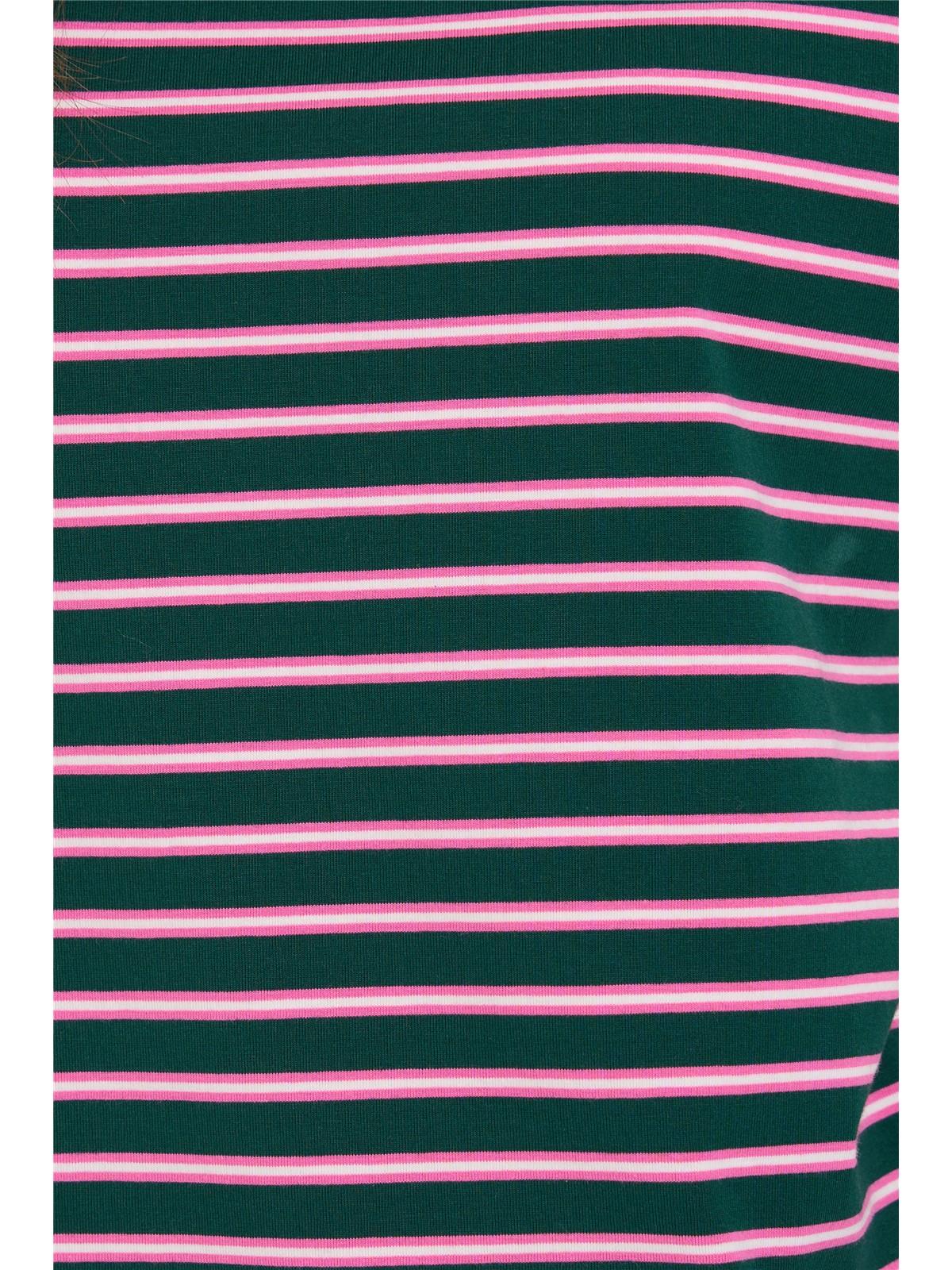 24COLOURS 12578A Green Striped Tee