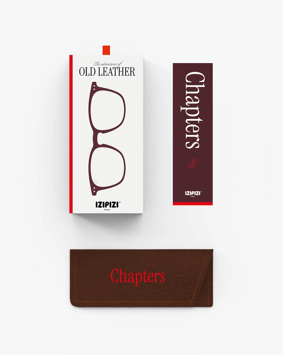 IZIPIZI #E Old Leather Reading Glasses