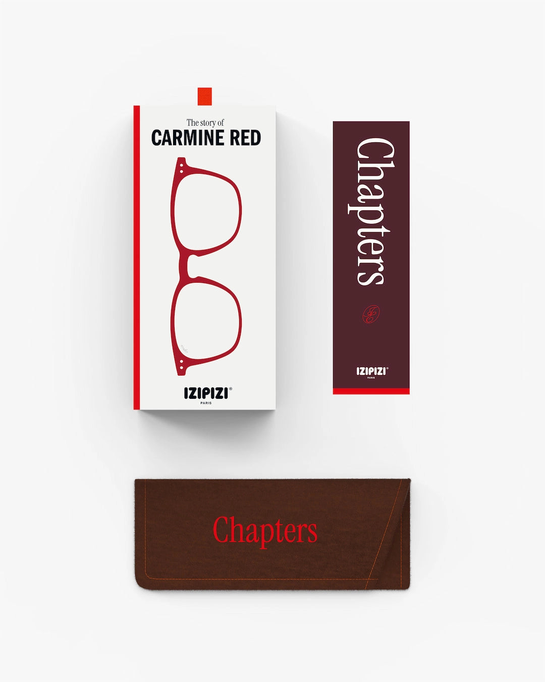 IZIPIZI #E Carmine Red Reading Glasses