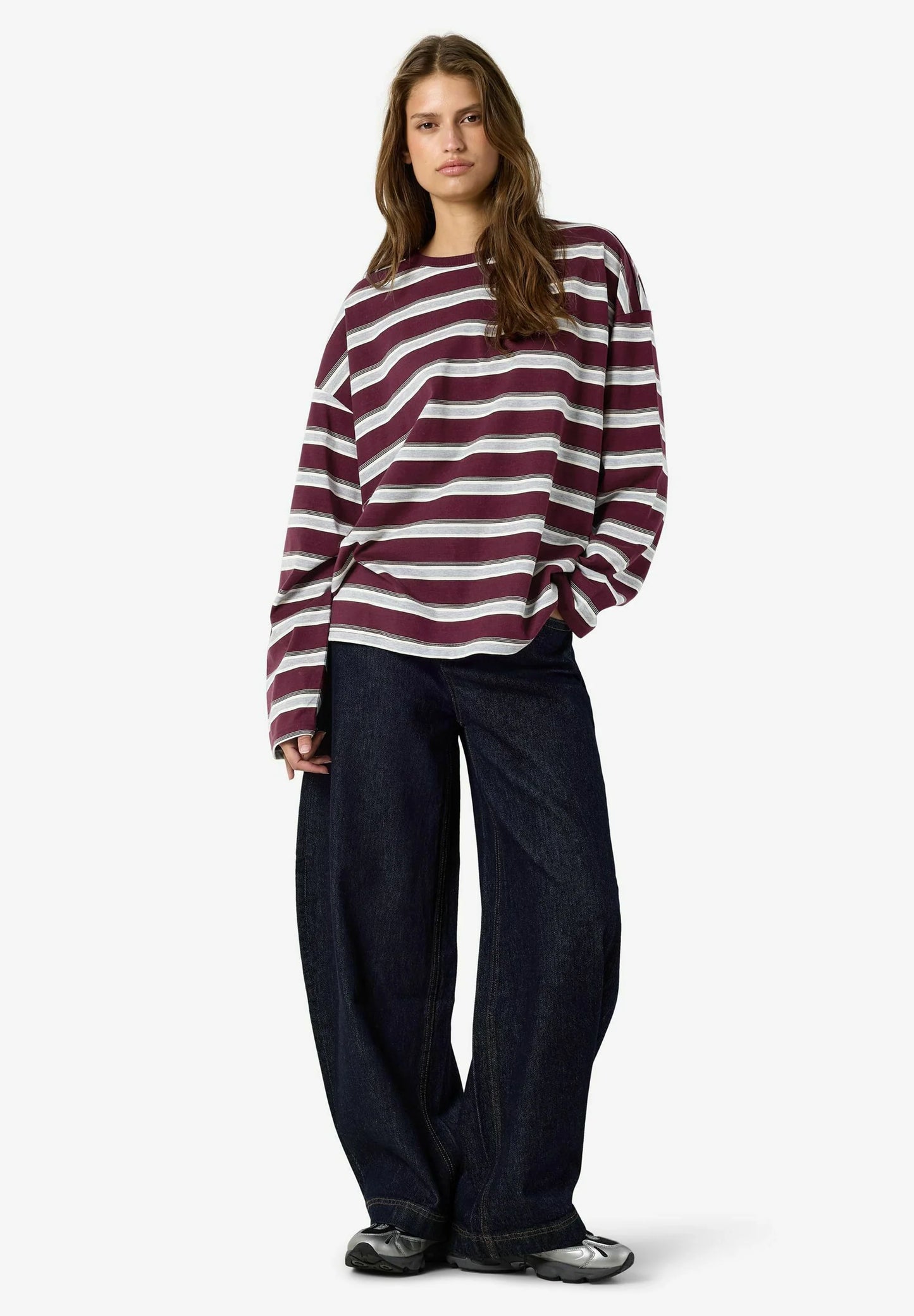 Noisy May Fig Stripe Ember Long Sleeve