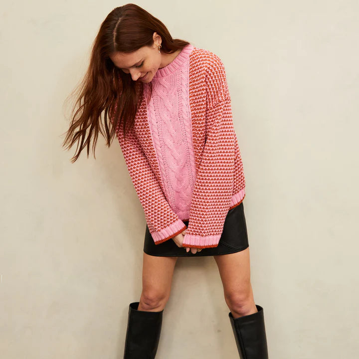 Cara & The Sky Frankie Cable Sweater