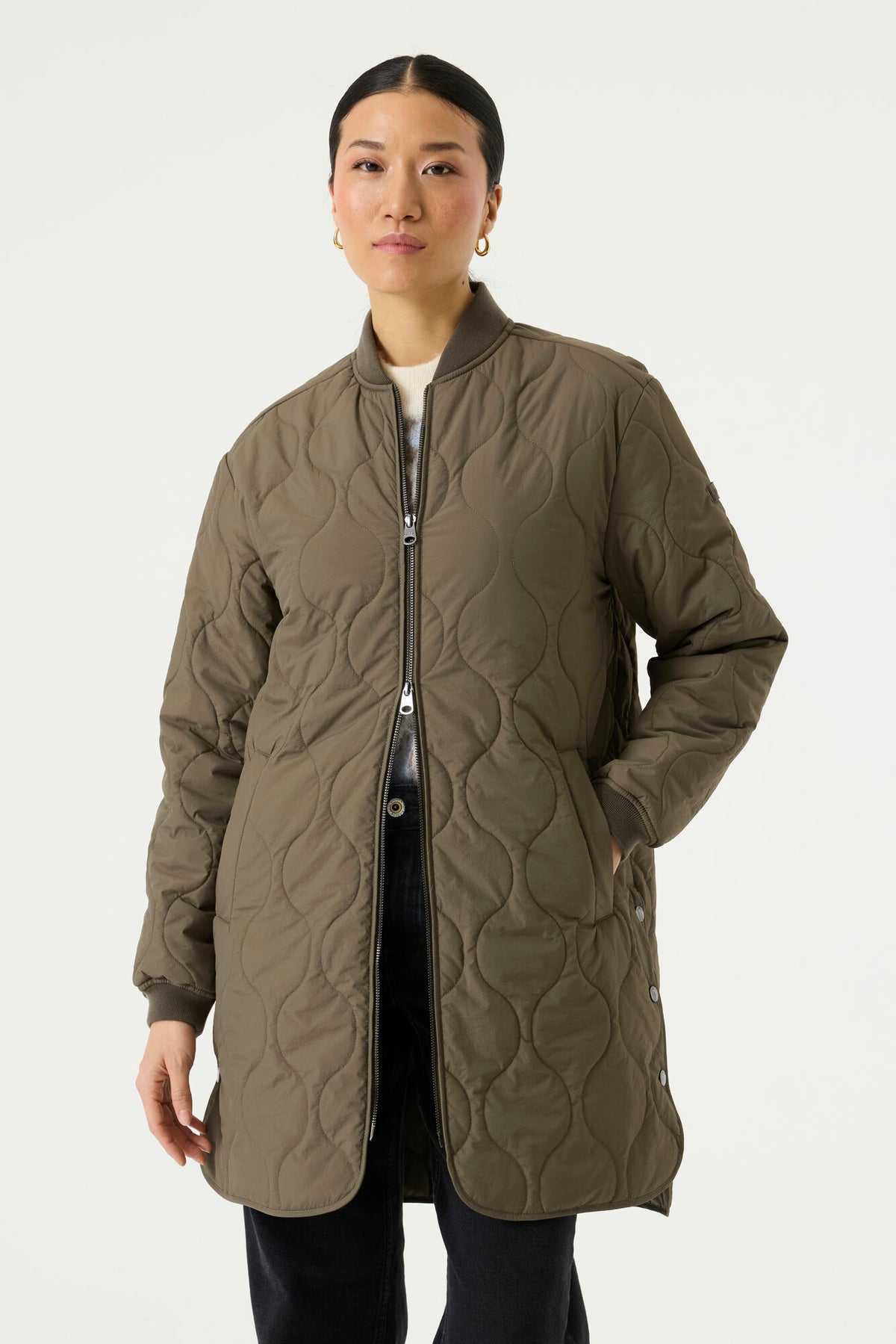 Garcia Olive Green Bomber Jacket