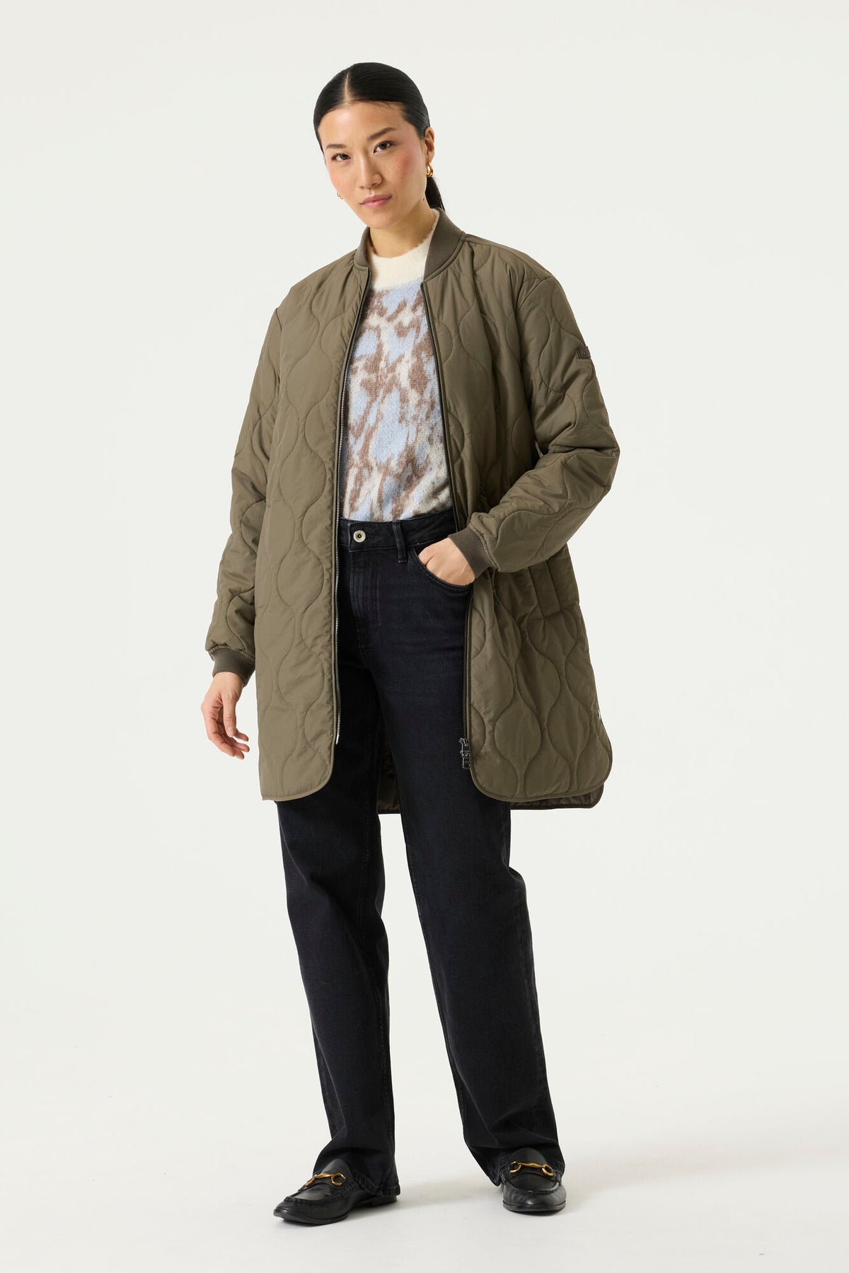 Garcia Olive Green Bomber Jacket