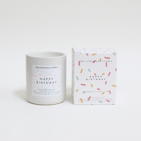 The 6th Scent Candle- Happy Birthday