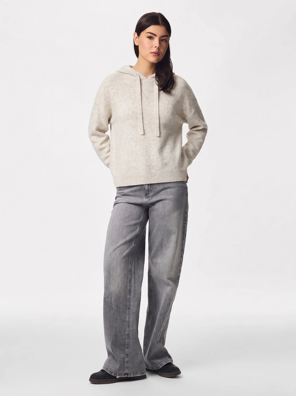 Pieces Malou Knit Hoodie