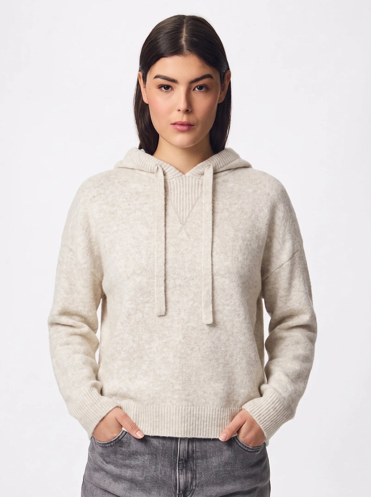 Pieces Malou Knit Hoodie
