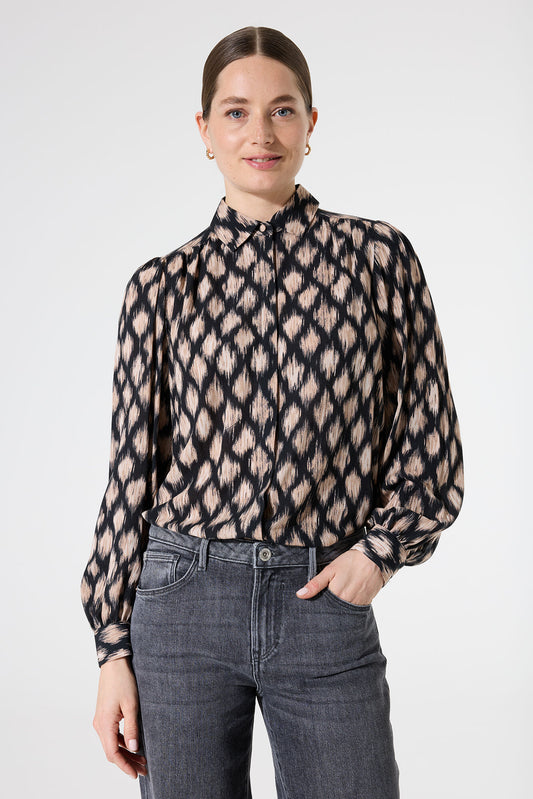 Garcia Black Printed Blouse