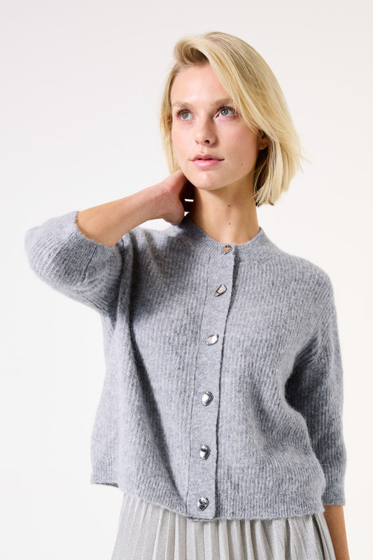 Garcia Grey Cardigan