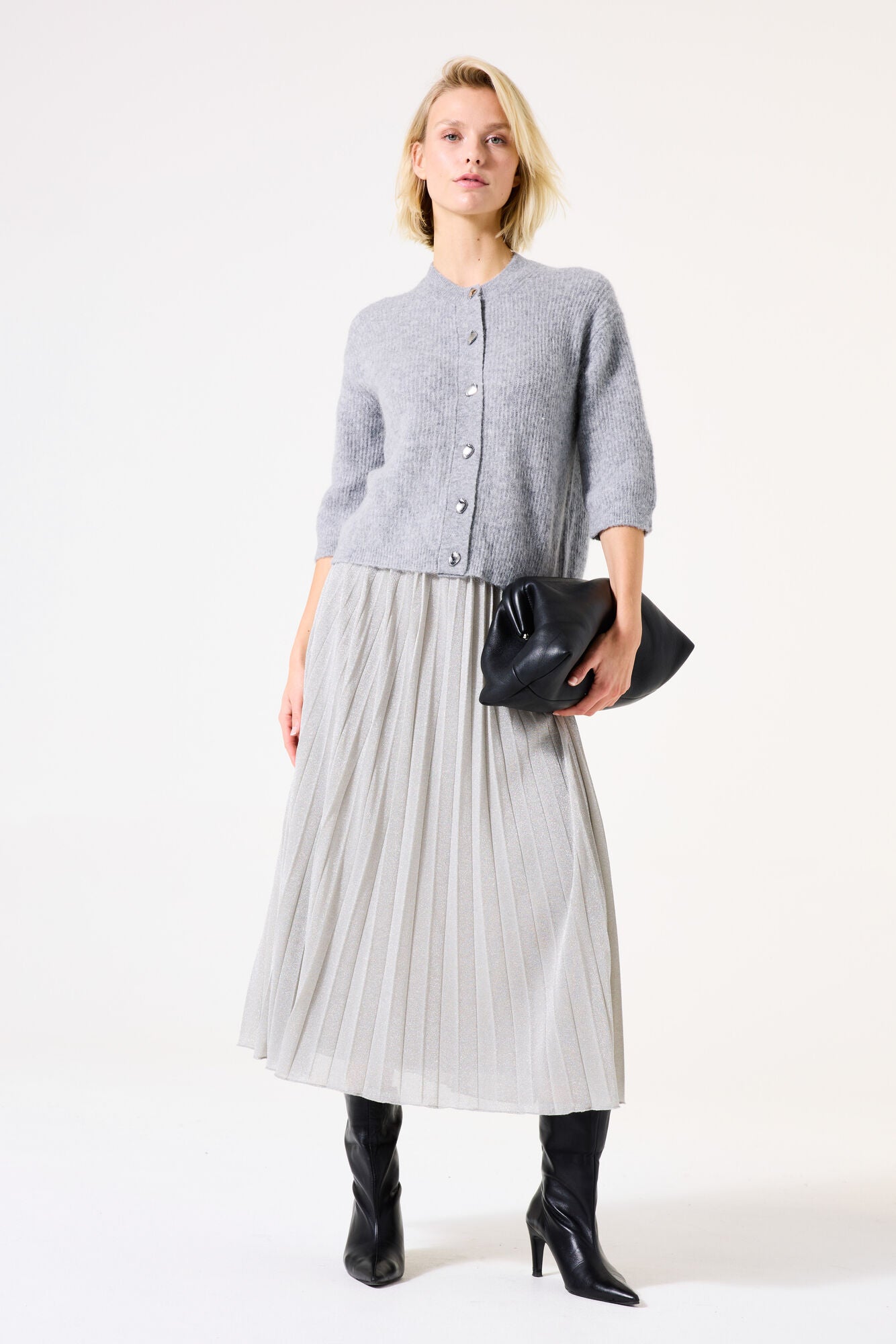 Garcia Grey Cardigan