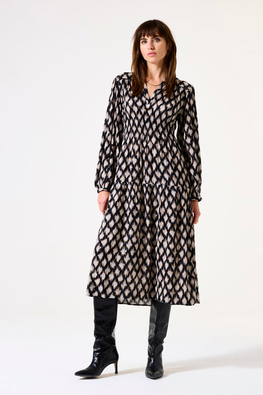 Garcia Black Printed Dress