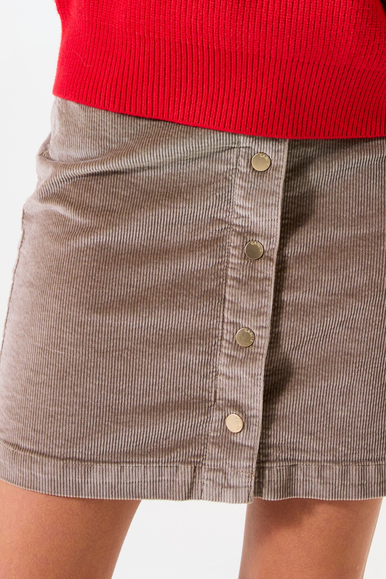 Garcia Taupe Corduroy Skirt