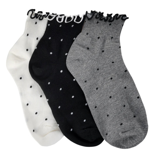 LimLim Polka Dot Frill Socks