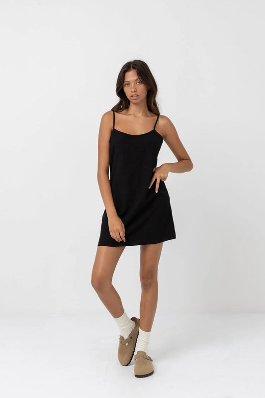 Rhythm Black Classic Slip Dress