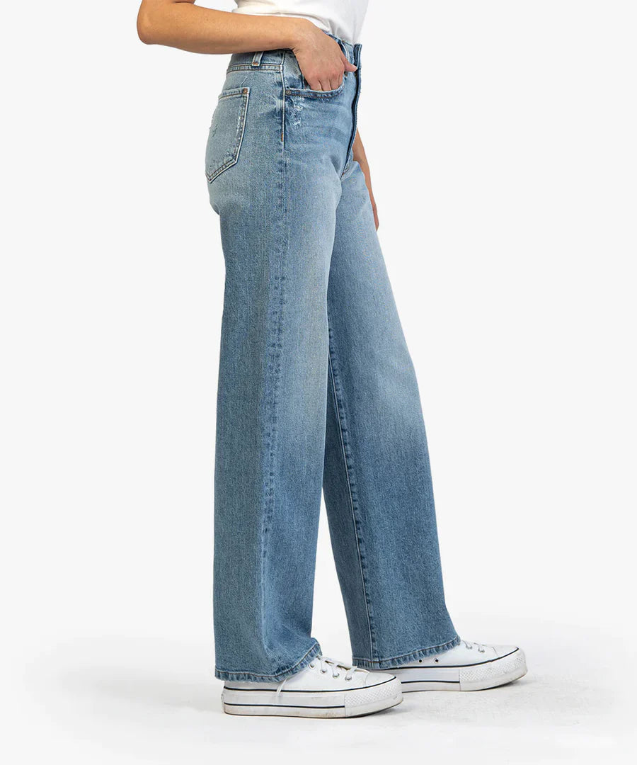 Kut from the Kloth Sienna High Rise Wide Leg Coach Jeans