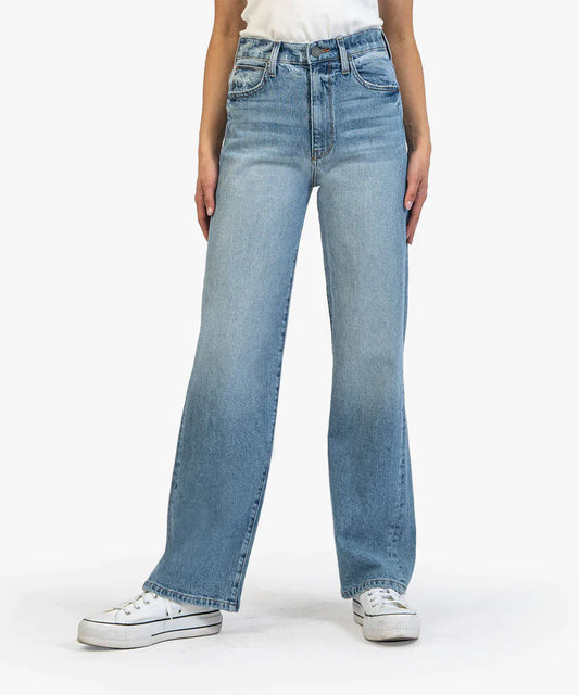 Kut from the Kloth Sienna High Rise Wide Leg Coach Jeans