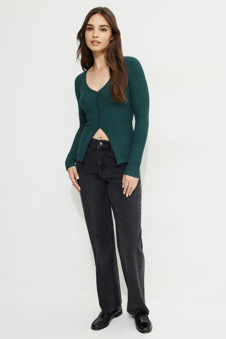 Dex Flyaway Ribbed Sweater