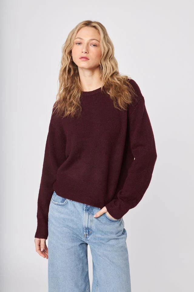John + Jenn Merlot Wilfred Sweater