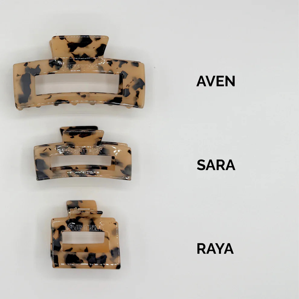 Love Attack Light Tortoiseshell Raya Claw Clip