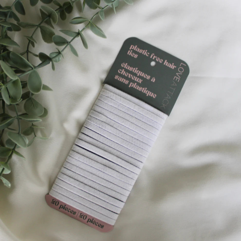 Love Attack Plastic Free Biodegradable Hair Ties (20 Pack)