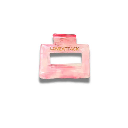 Love Attack Pink Raya Shimmer Claw Clip