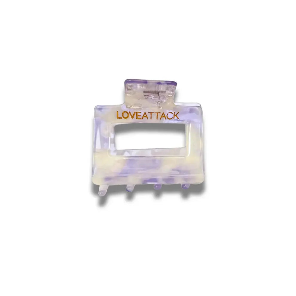 Love Attack Purple Raya Shimmer Claw Clip