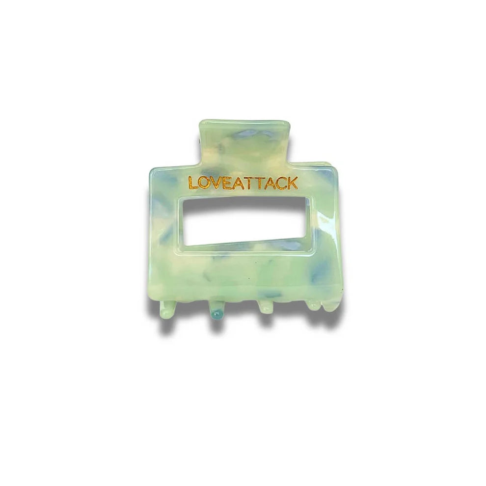 Love Attack Blue Raya Shimmer Claw Clip