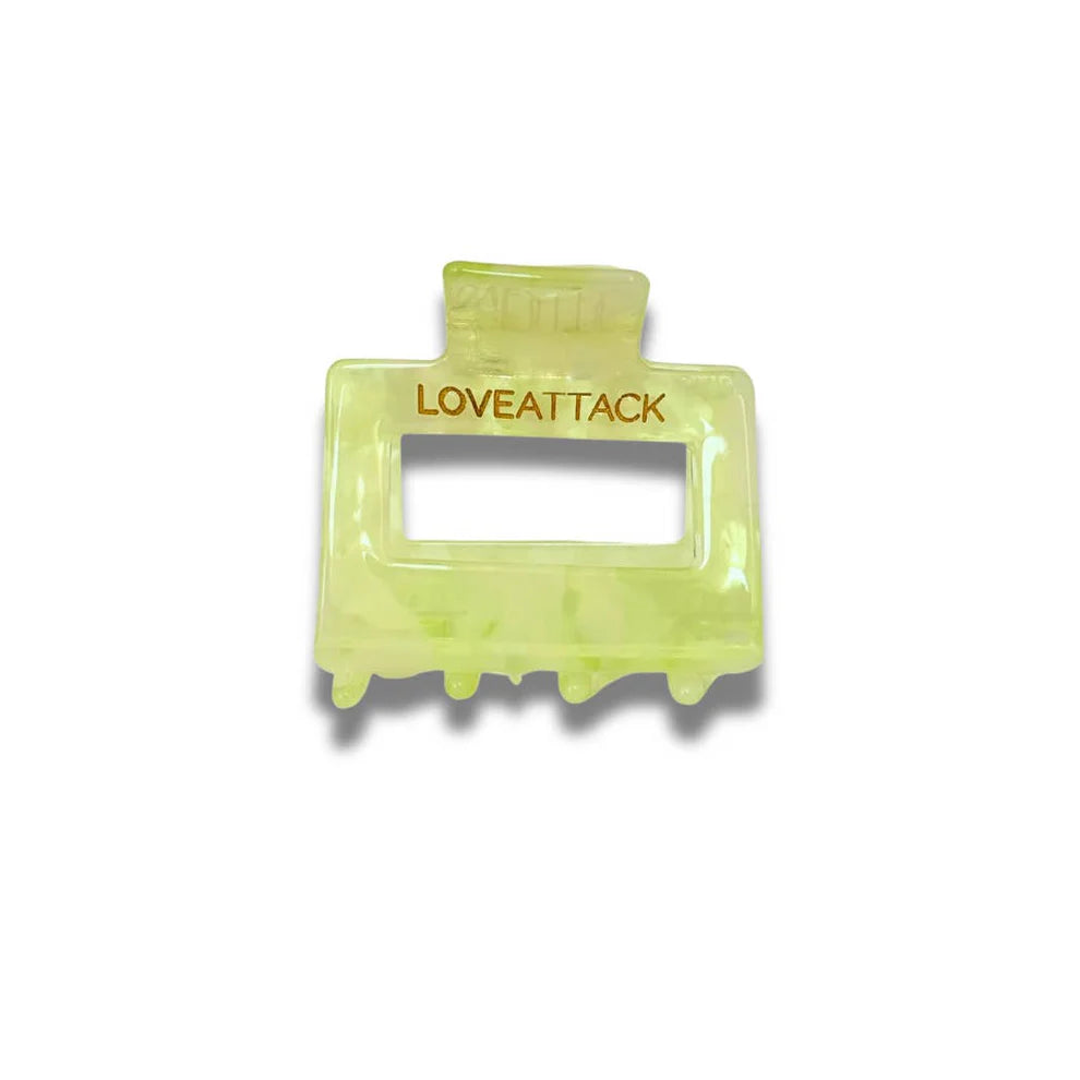 Love Attack Green Raya Shimmer Claw Clip