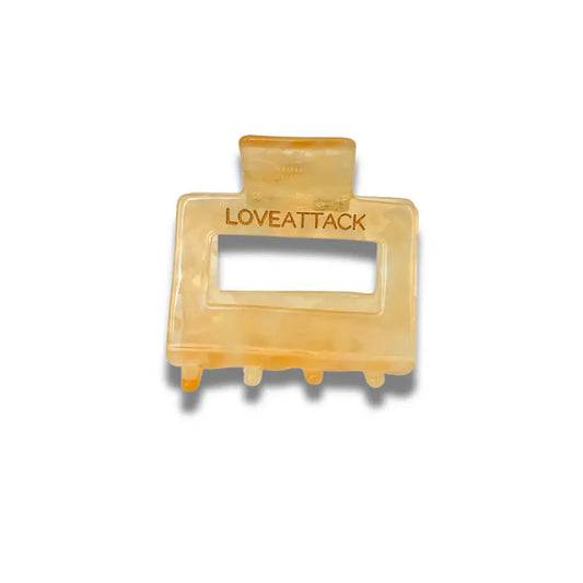 Love Attack Orange Raya Shimmer Claw Clip