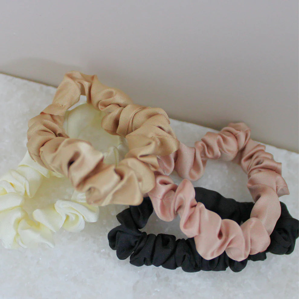 Love Attack Mini Satin Sleep Scrunchies (4 Pack)