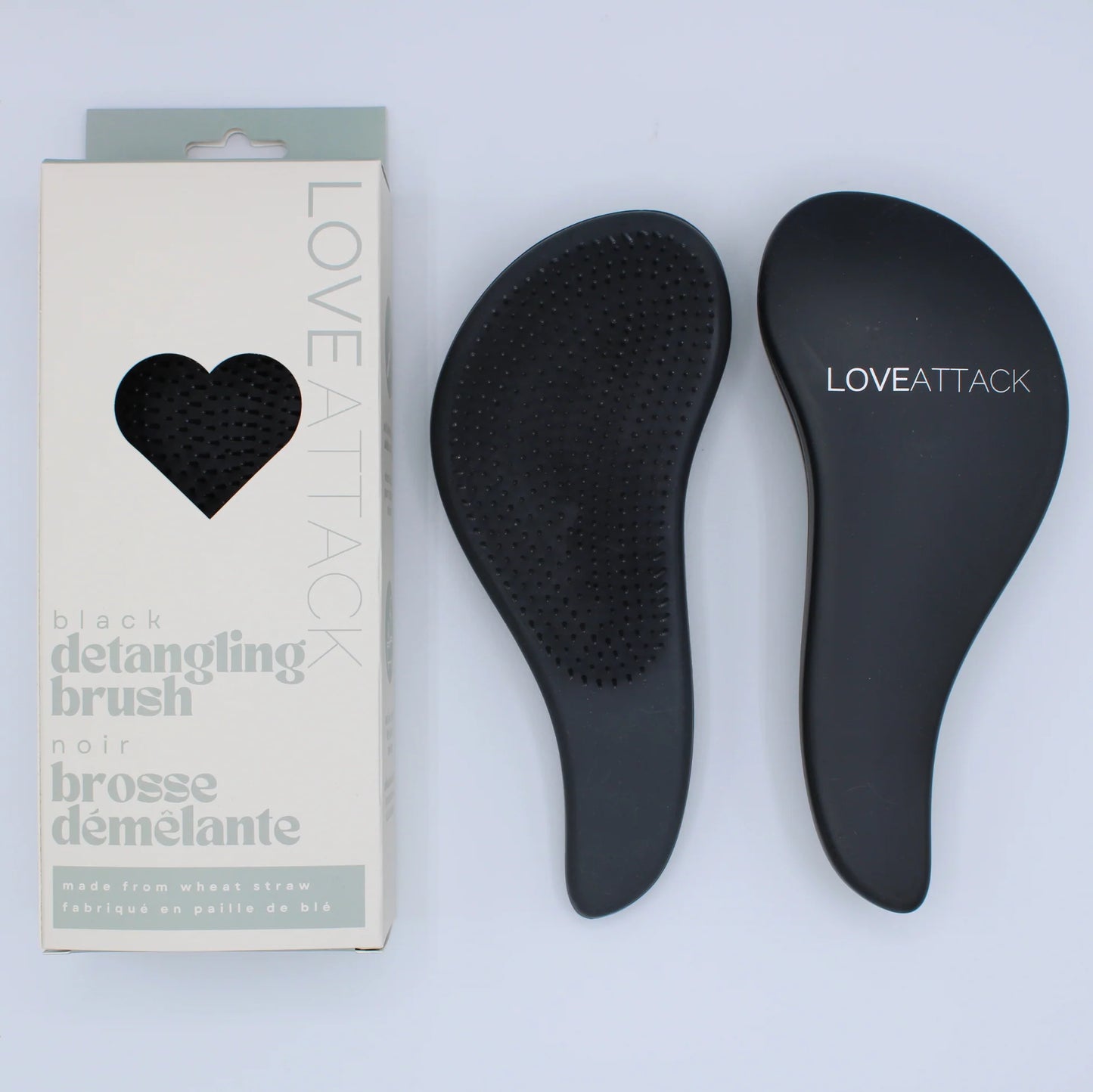 Love Attack Wet/Dry Detangling Hair Brush- 3 Colors