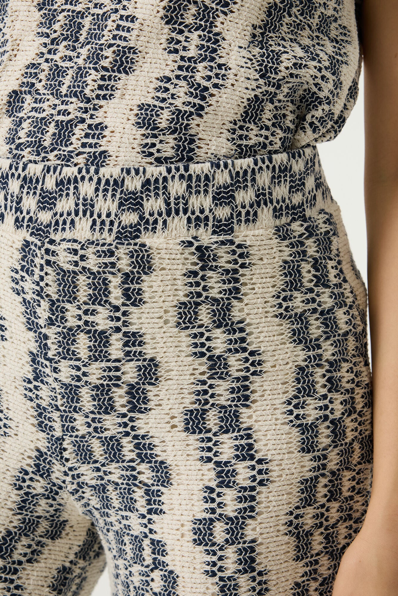 Garcia Ecru Printed Pants