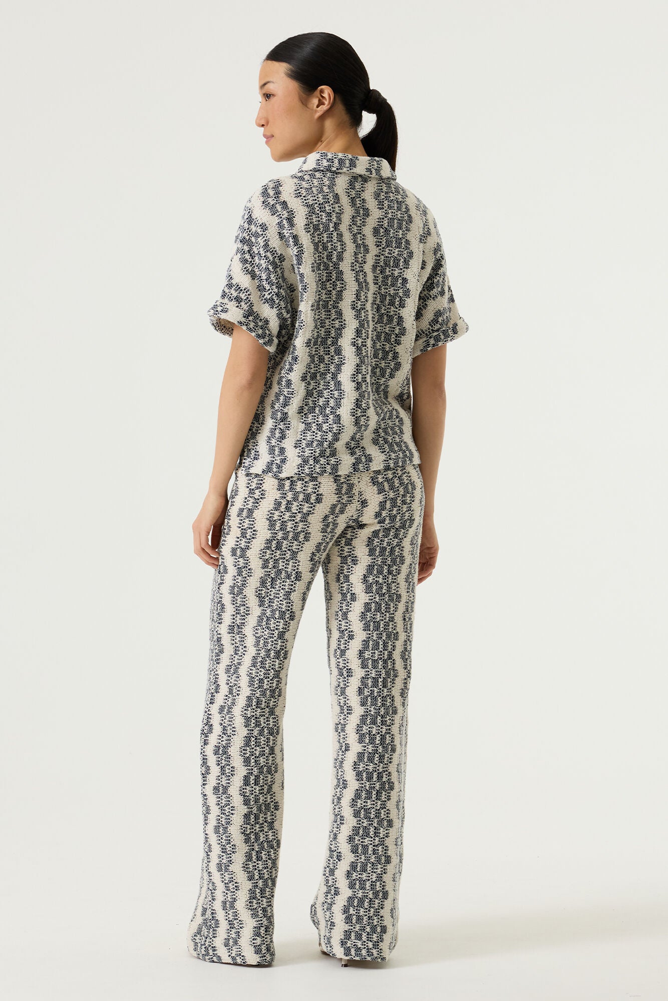 Garcia Ecru Printed Pants