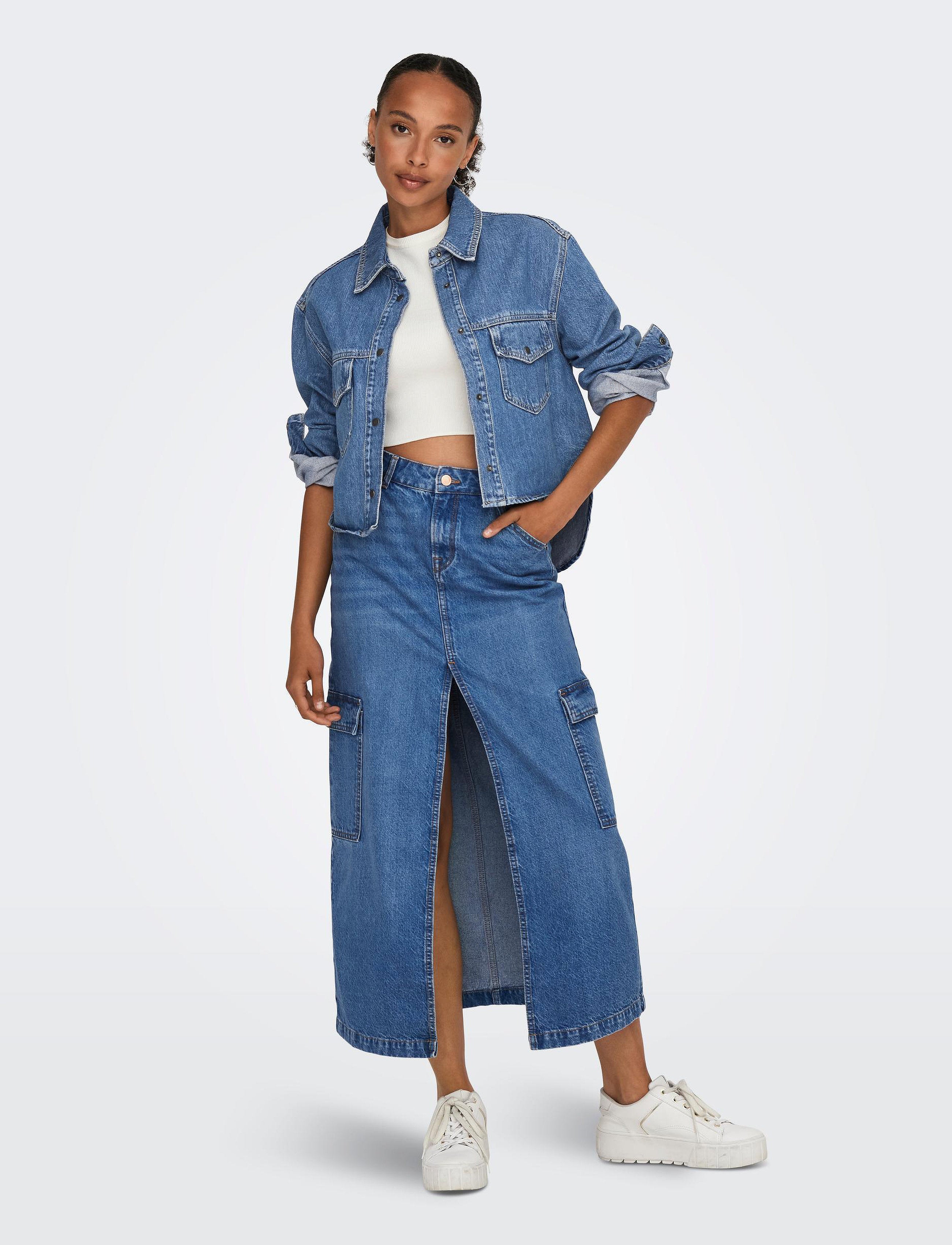 Only denim sale skirt